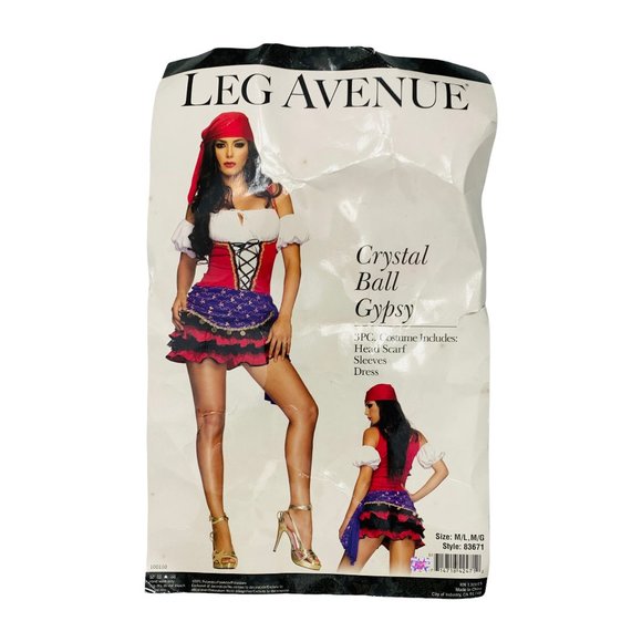 Leg Avenue, Medium/Large, Crystal Ball Gypsy Woman Costume - Picture 2 of 5